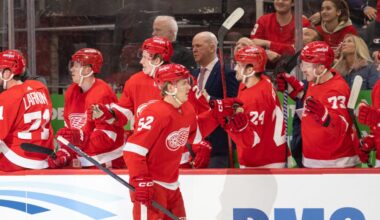 Red Wings assistant coach Alex Tanguay