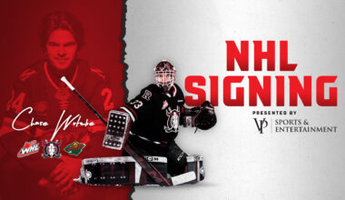 VP Sports & Entertainment presents: Rebels netminder Wutzke signs ELC with Minnesota Wild