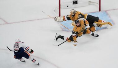 Draisaitl scores in OT to give Oilers a 5-4 win over Golden Knights and a 2-0 series lead