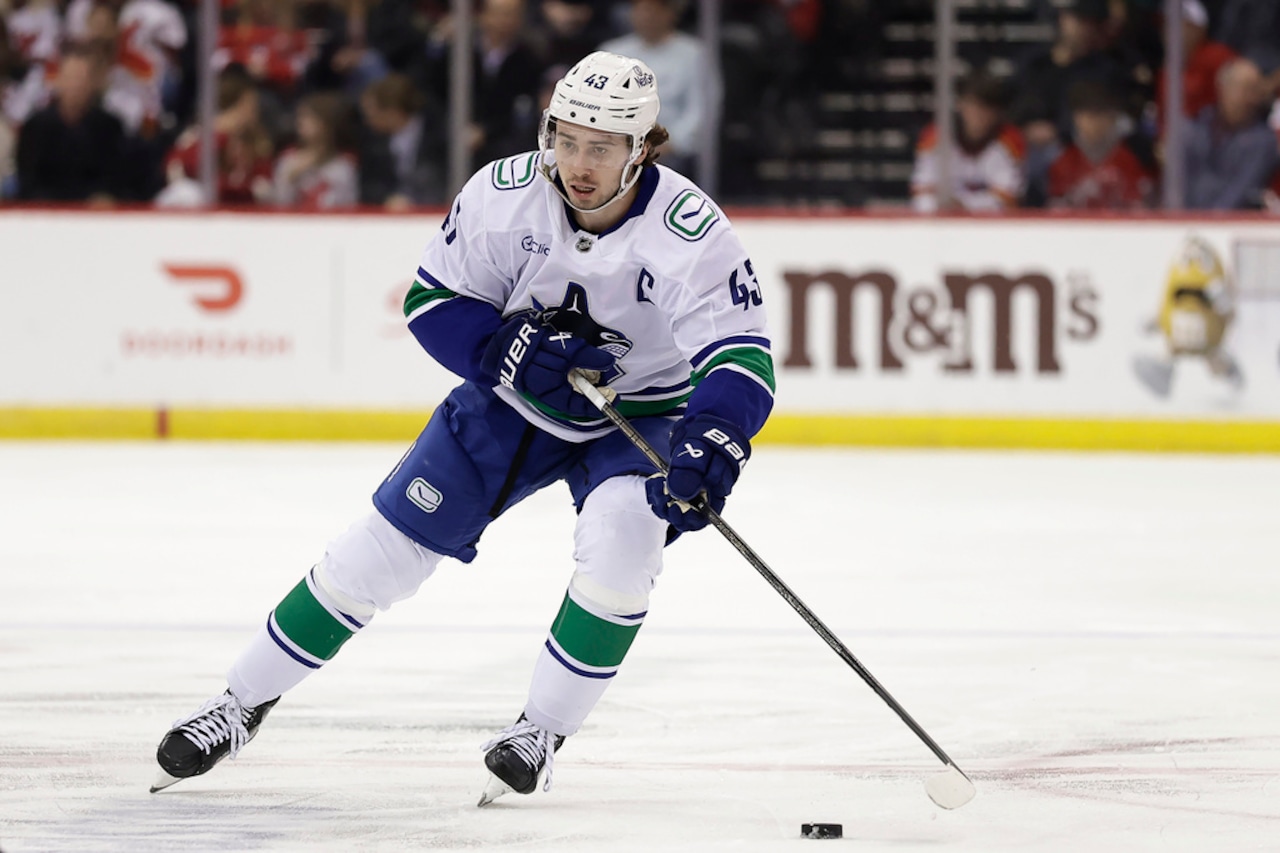 As Devils rumors swirl, Quinn Hughes noncommittal on future with Canucks