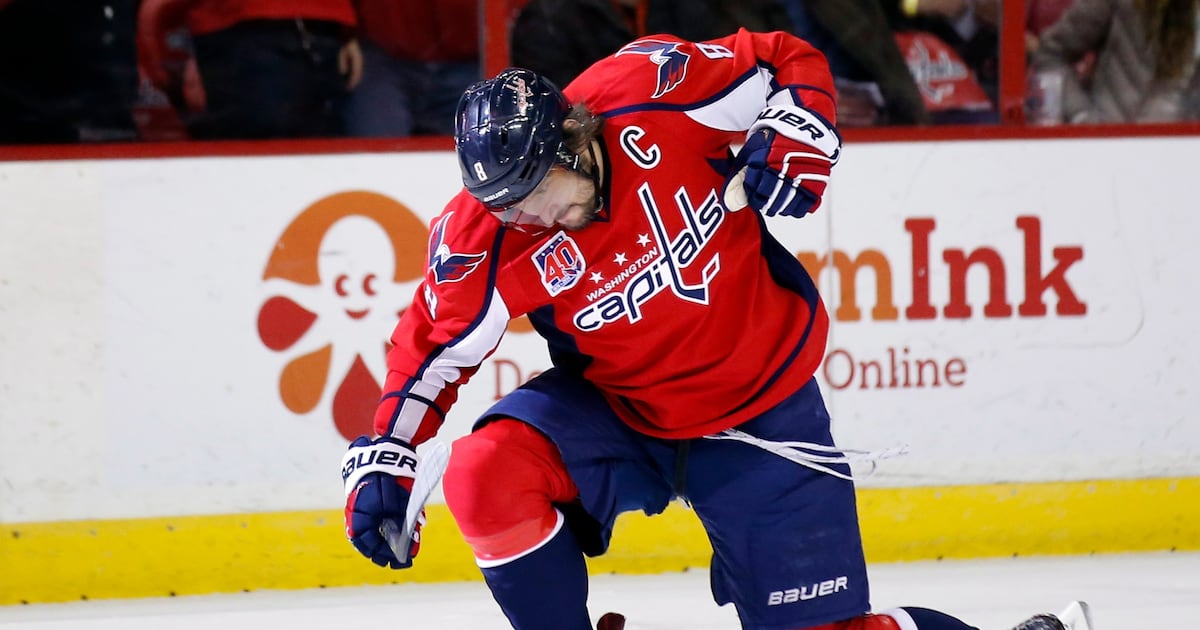 Alex Ovechkin sheds non-contact jersey at Washinton Capitals’ practice