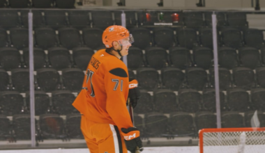 Former Bulldog Will Francis skates in first pro training camp