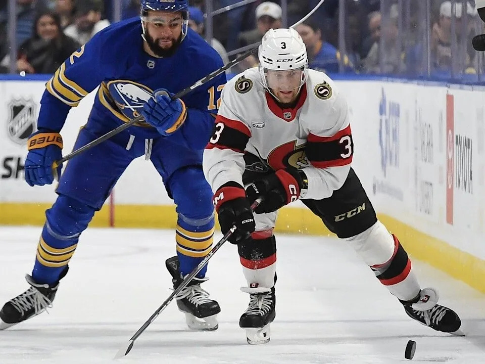 Ottawa Senators defenceman Nick Jensen, seen in a November 2024 file photo, played injured for much of the second half of last season.