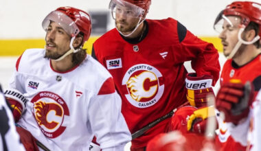 What do the Calgary Flames have in Joel Farabee?
