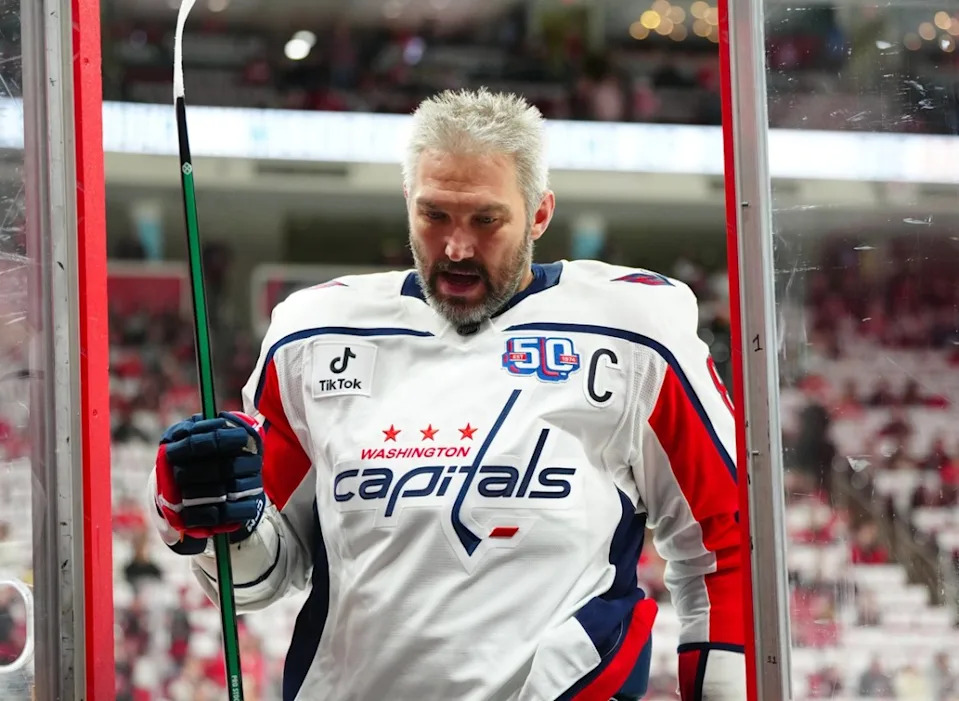 Washington Capitals left wing Alex Ovechkin leaves the ice.James Guillory-Imagn Images
