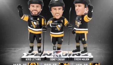 Penguins' Crosby, Malkin, Letang Will Be Bob-bob-bobbling Along