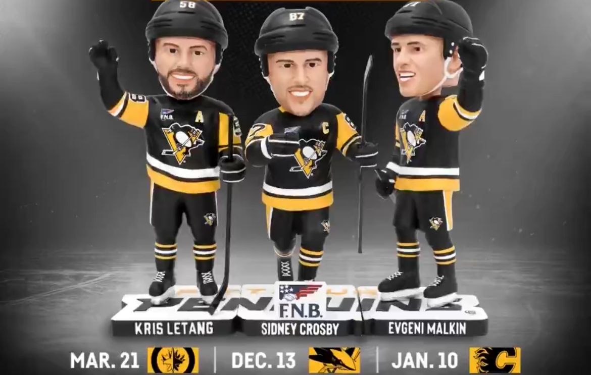 Penguins' Crosby, Malkin, Letang Will Be Bob-bob-bobbling Along
