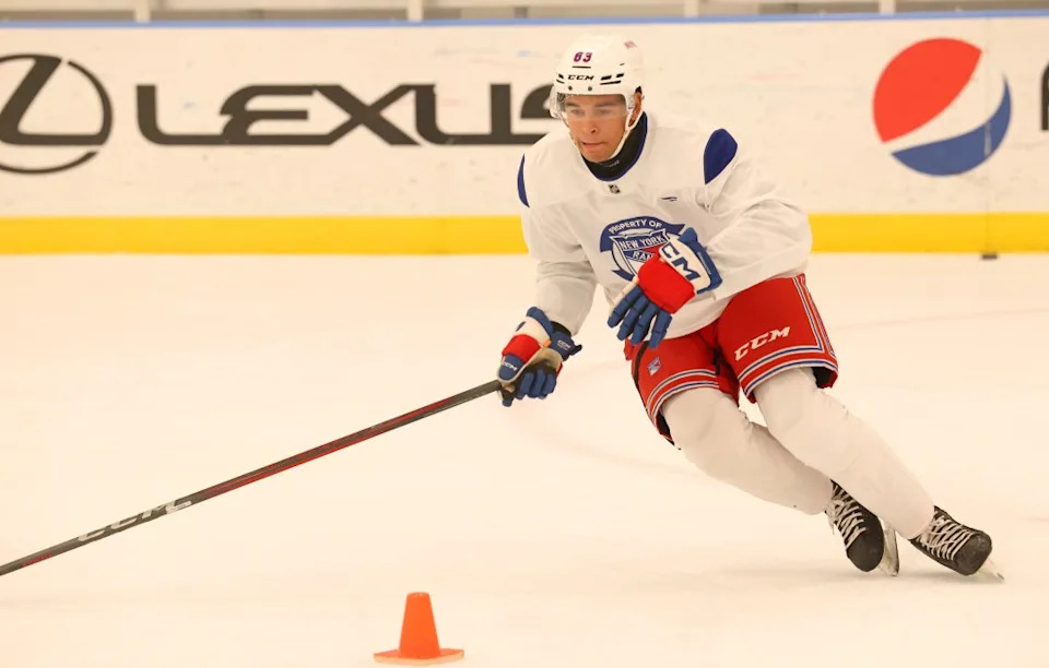 Rangers rookie Jackson Dorrington (83) when the team held its training camp on Wednesday, September 10, 2025 Robert Sabo for NY Post