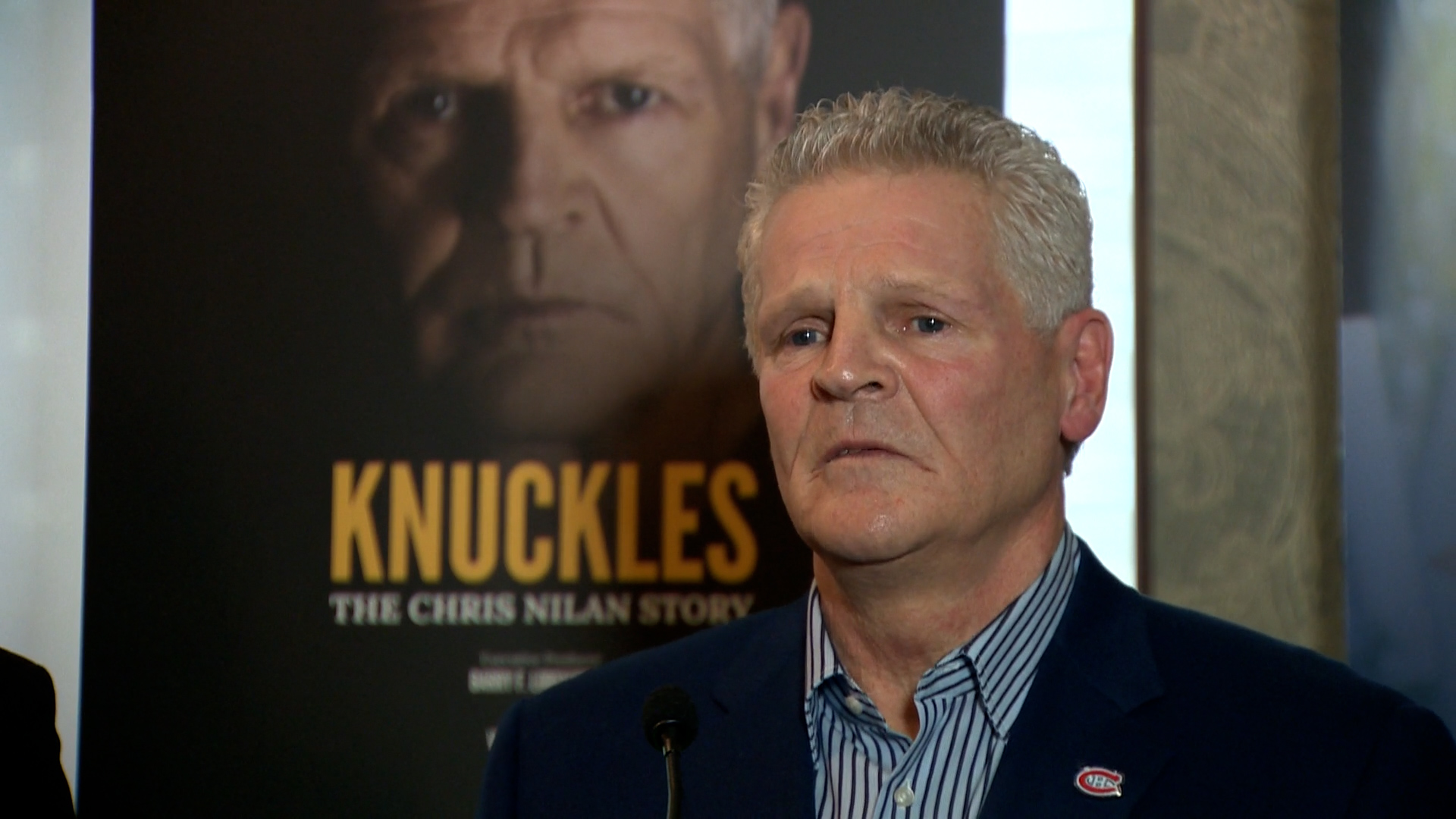 Click to play video: 'Former Habs player Chris Nilan confronts his struggles with mental health in a new one-man show'