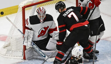 Linus Ullmark makes 14 stops in Ottawa Senators' victory over Devils