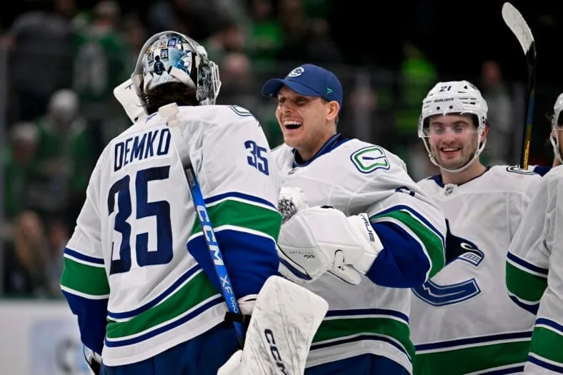 NHL: Vancouver Canucks at Dallas Stars
