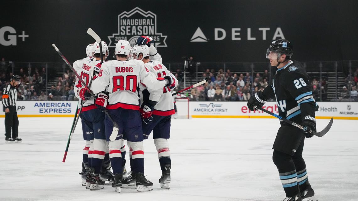 Ovechkin scores 2 goals in win against Utah