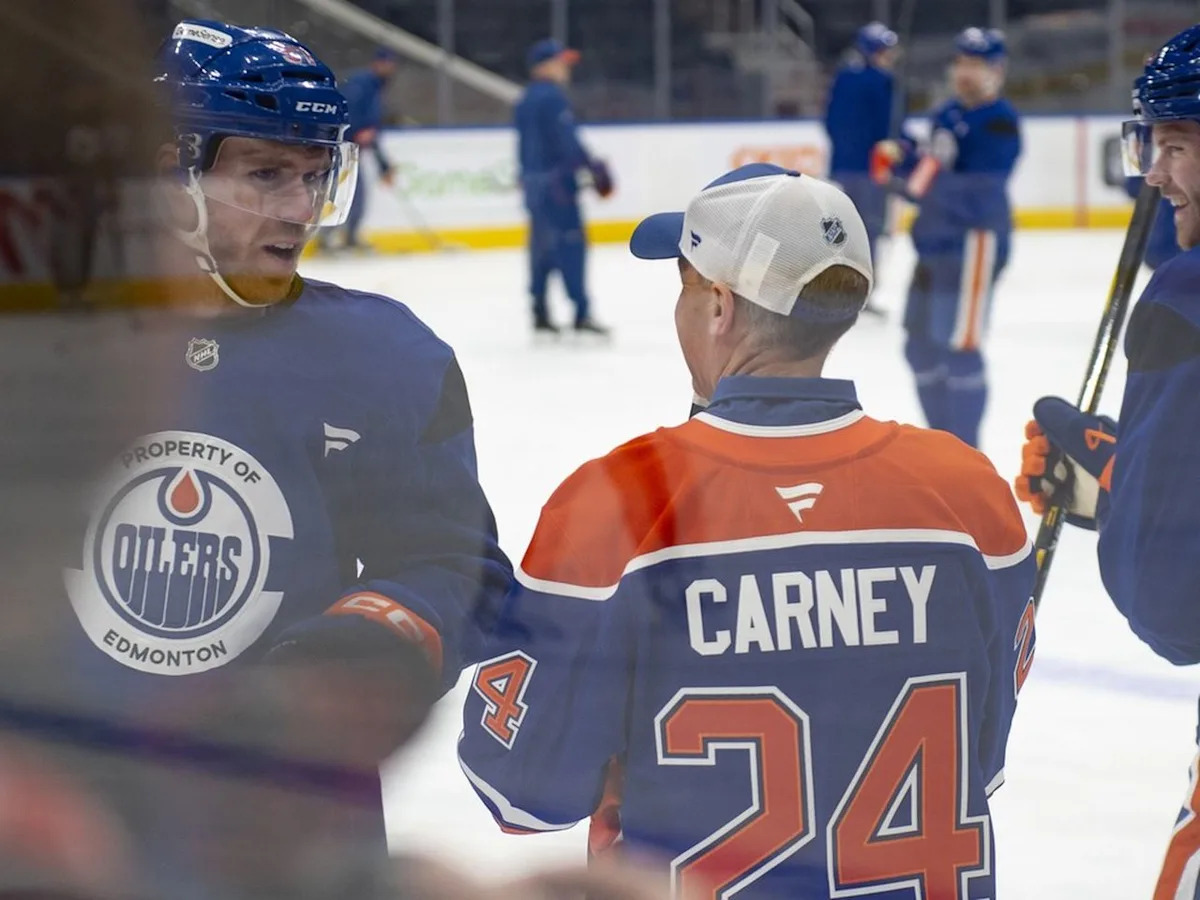 Mark Carney says Connor McDavid unsigned is a crisis, jokes about helping him in the next budget