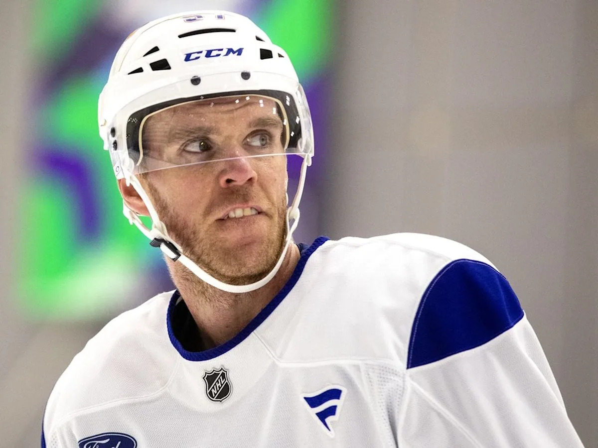 Oilers open camp by putting McDavid between a pair of question marks