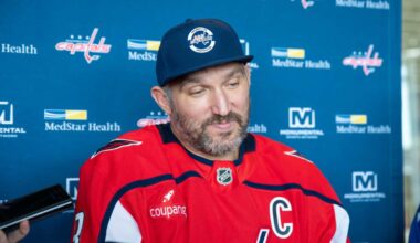 Alex Ovechkin, despite his jokes, will miss the Capitals’ preseason game in Hershey with a lower-body injury