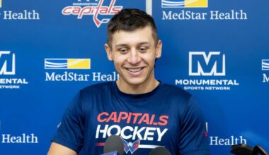 Martin Fehervary feels ’80-90 percent’ healthy after knee surgery, plans to be ready for Opening Night: ‘I’m happy to be in a regular jersey. I’m really excited.’