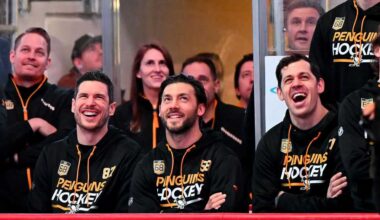 Pittsburgh Penguins to celebrate Sidney Crosby, Evgeni Malkin, Kris Letang at home opener