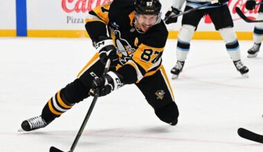 Sidney Crosby scores 600th career NHL goal, but Penguins fall to Utah 6-1