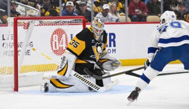 Kucherov scores twice as the Lightning beat the Penguins 5-2