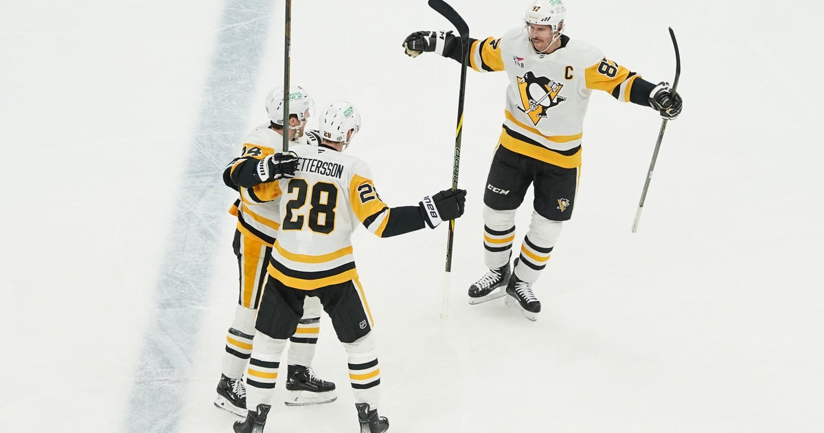 Crosby scores in OT, snaps Pens' 3-game losing streak with 3-2 win over Utah