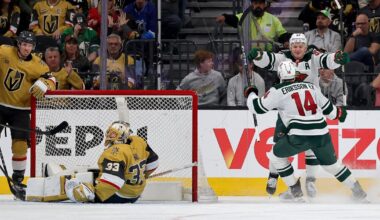 Golden Knights beat Wild 4-3 in overtime to even first round series