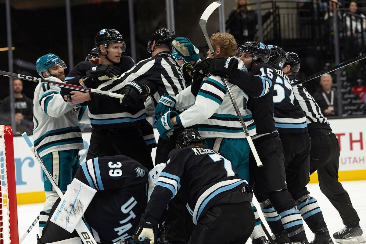 Utah Hockey Club melts down in OT loss to San Jose Sharks