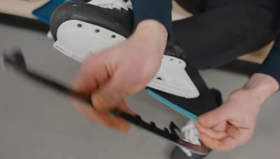 Couple Penguins in Camp Using New Skate Technology Marsblade