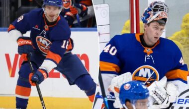 Semyon Varlamov, Pierre Engvall missing start of Islanders training camp with injuries