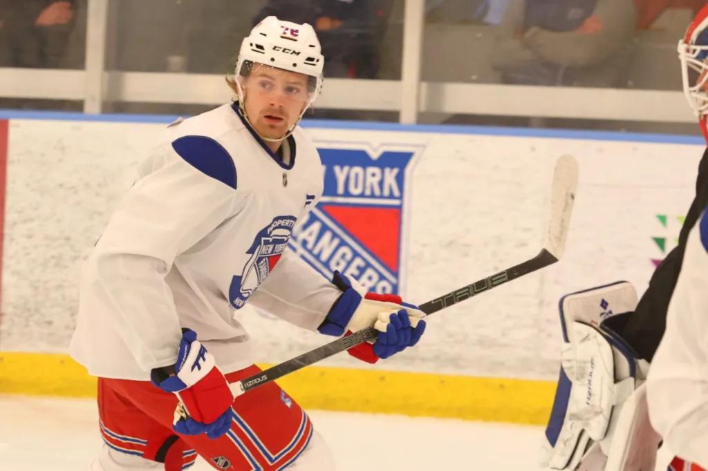 Brennan Othmann enters his fifth Rangers rookie camp a new man