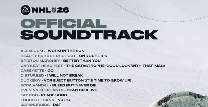 nhl 26 soundtrack