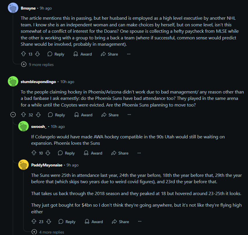 NHL-​Shane Doan's wife to chair group to bring back the NHL to Arizona