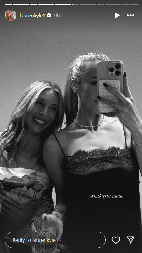 NHL-Wife of Connor McDavid, Lauren Kyle, shares an Instagram story with the wife of Darnell Nurse, Mikayla Nurse