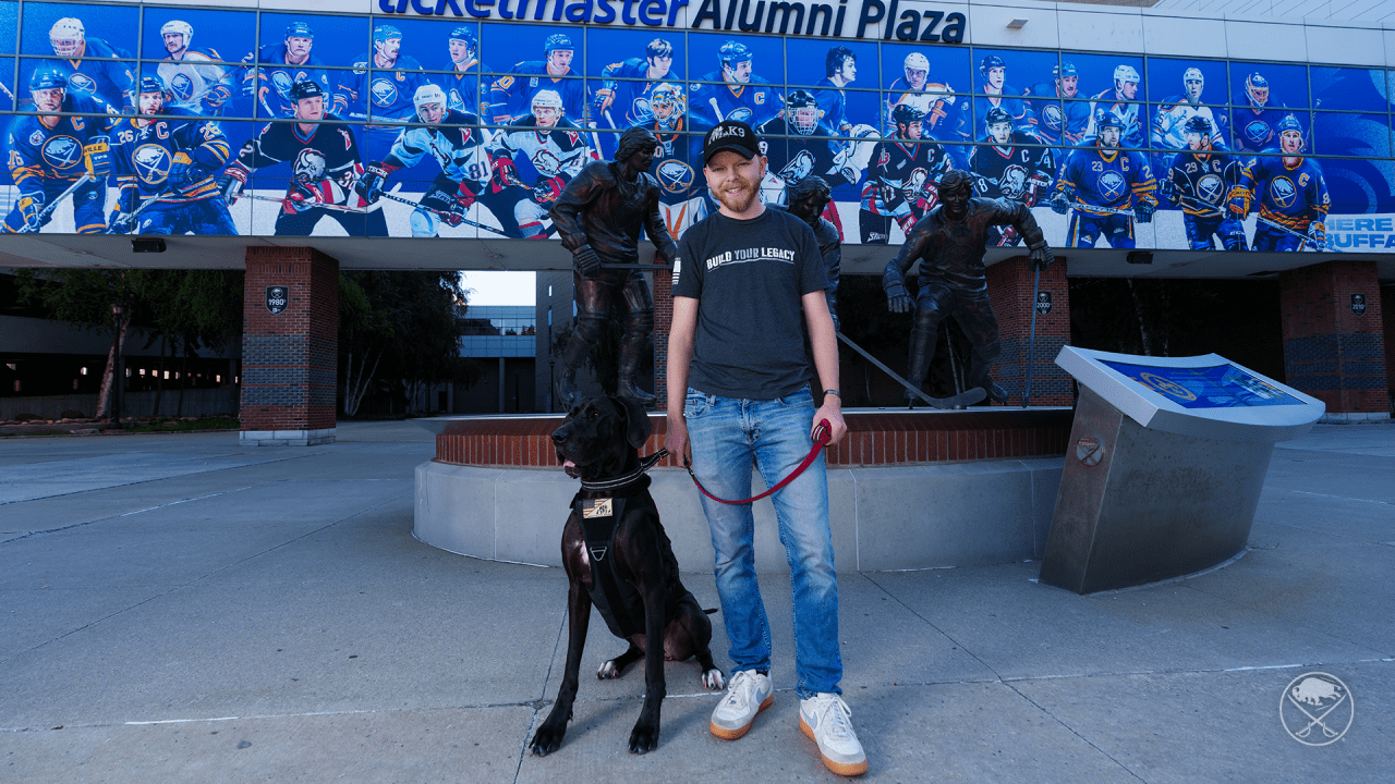 Audie: From Sabres team dog to ‘lifesaving’ service animal