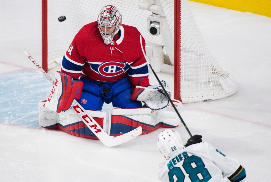 San Jose Sharks acquire Carey Price, draft pick from Montreal Canadiens
