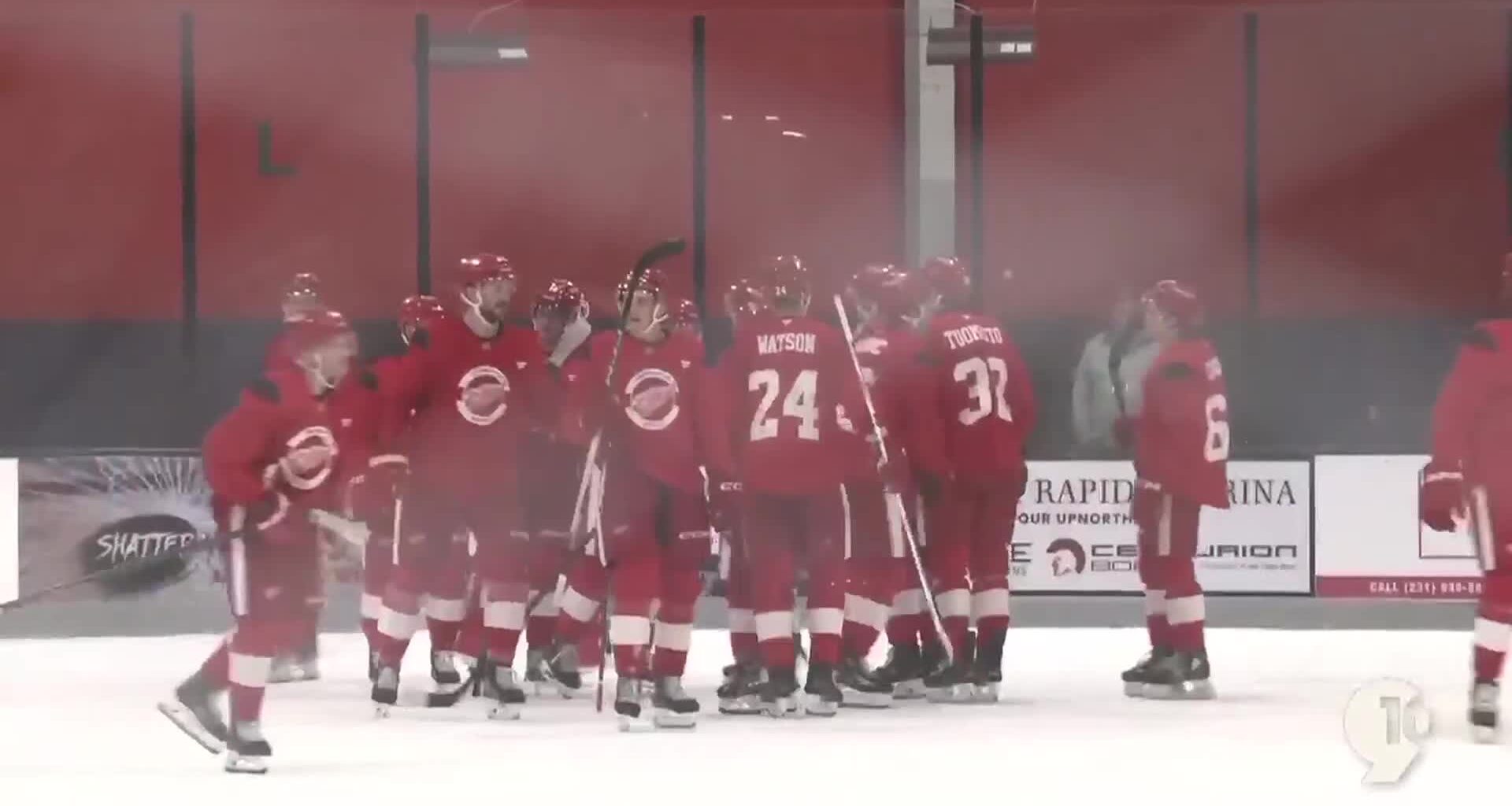 2025-26 Red Wings on first day of Traverse City Training Camp – 9&10 News