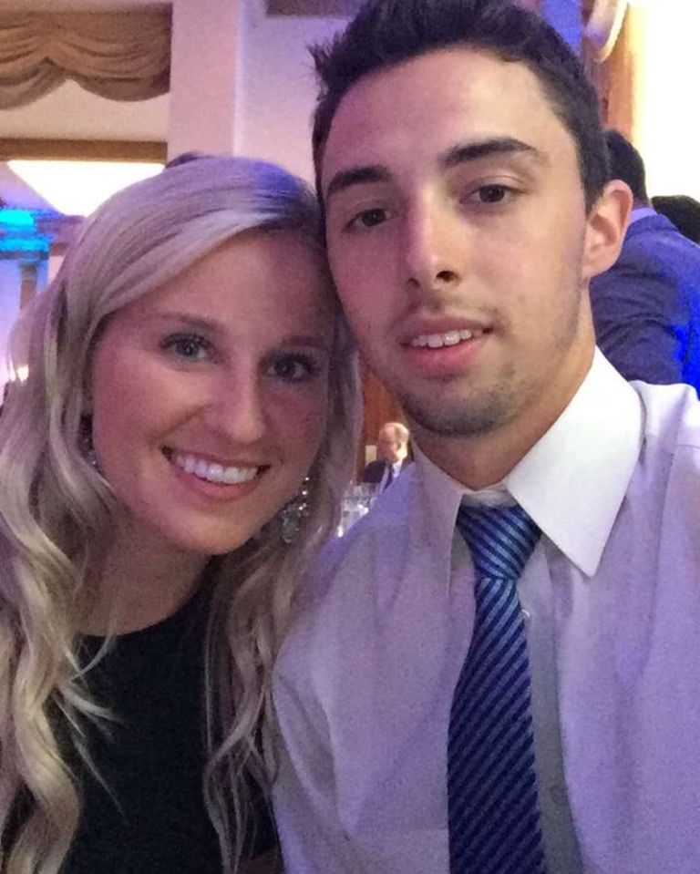 Photo of Matthew Gaudreau and his wife, Madeline.