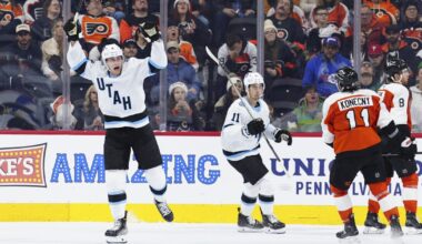 Logan Cooley breaks tie on power play, helps Utah beat the Flyers 4-2