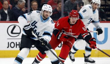 Seth Jarvis and Sebastian Aho help the Carolina Hurricanes beat Utah 7-3
