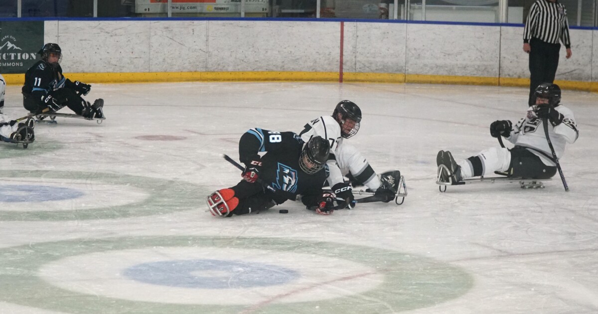 Utah Mammoth sled hockey team takes home first win in PC after forming in 2024