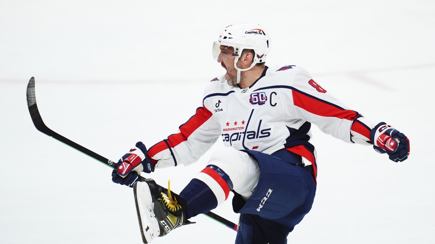 Alex Ovechkin scores in OT, breaks record for goalies scored against as Capitals beat Senators 1-0