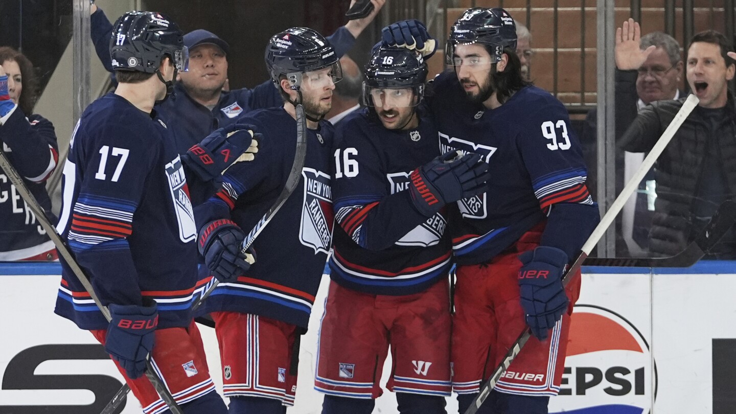 Panarin, Berard each score twice in the Rangers' 9-2 romp over the Islanders