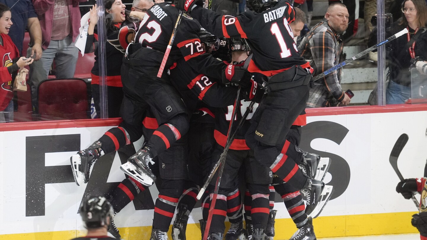 Sanderson scores in OT as Senators beat Maple Leafs 4-3 to avoid sweep