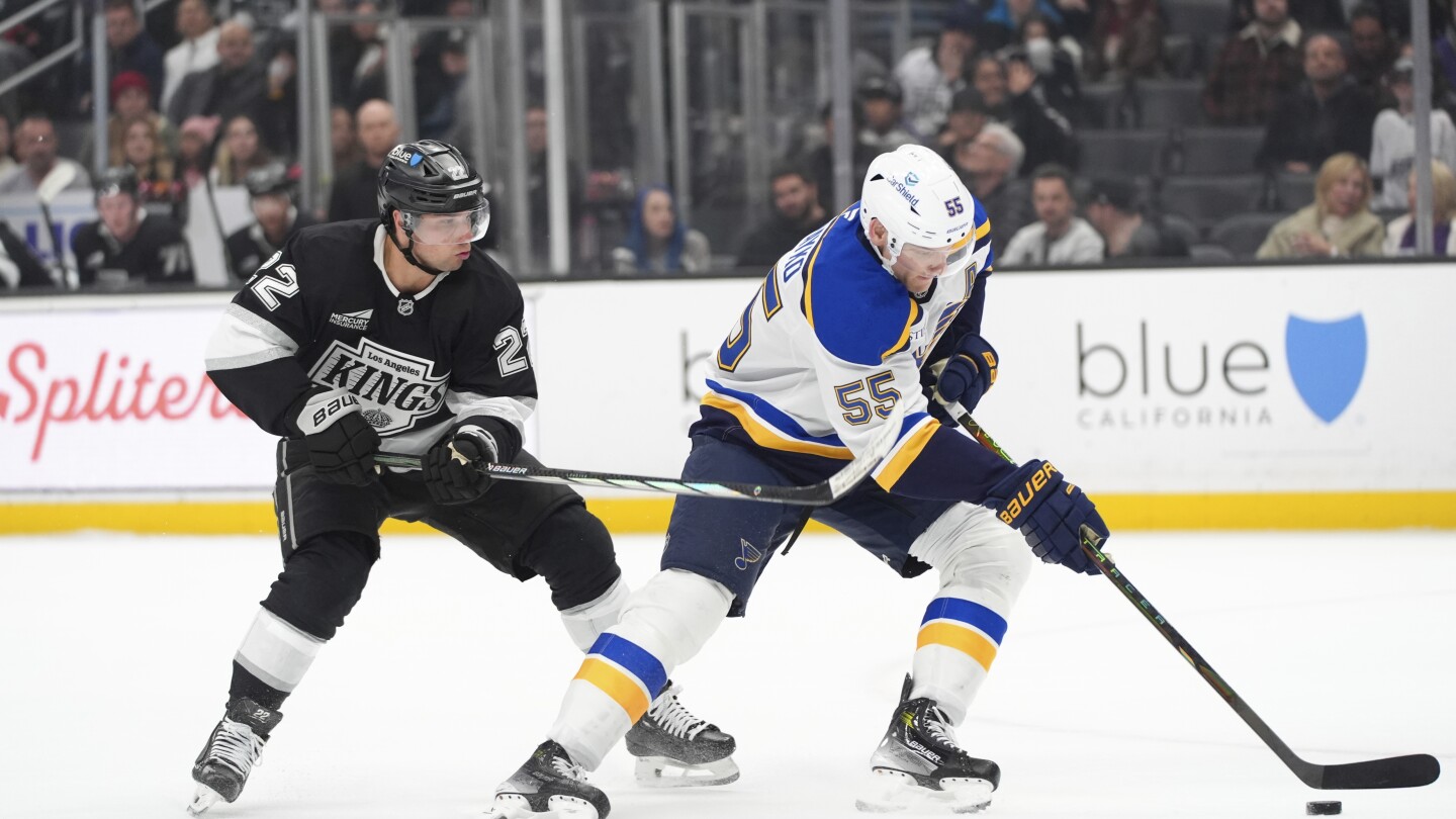 St. Louis Blues defenseman Colton Parayko is out for 6 weeks after injuring his left knee