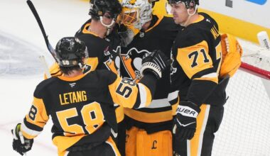 Marc-Andre Fleury receives emotional farewell in final game with Penguins