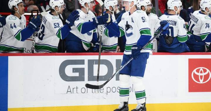 Canucks snap Washington’s 4-game winning streak with 4-3 victory