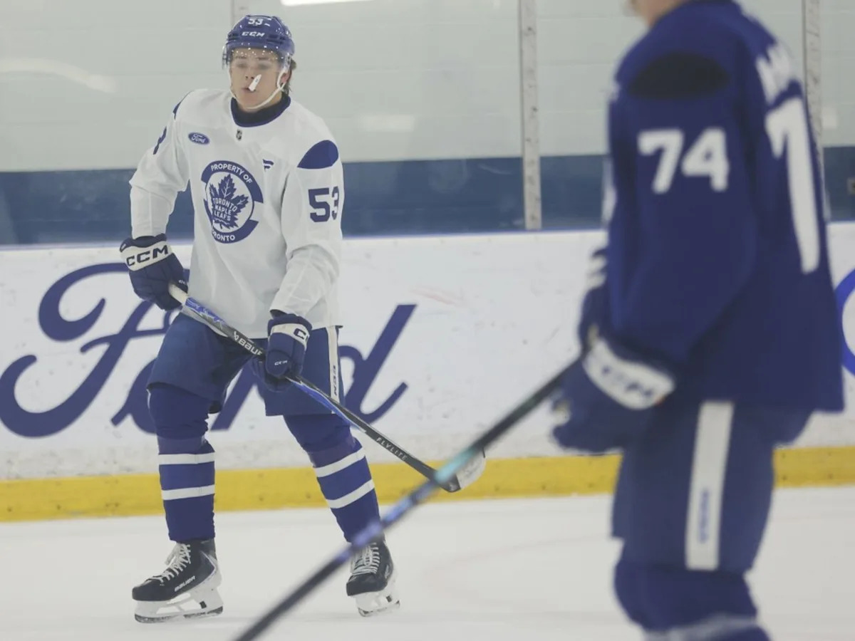 Easton Cowan could be odd man out of Maple Leafs lineup for opener