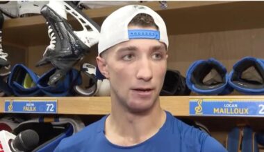 Logan Mailloux déjà retiré de l'alignement partant à St-Louis