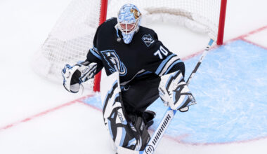 Utah Mammoth Calgary Flames Home Opener Karel Vejmelka...