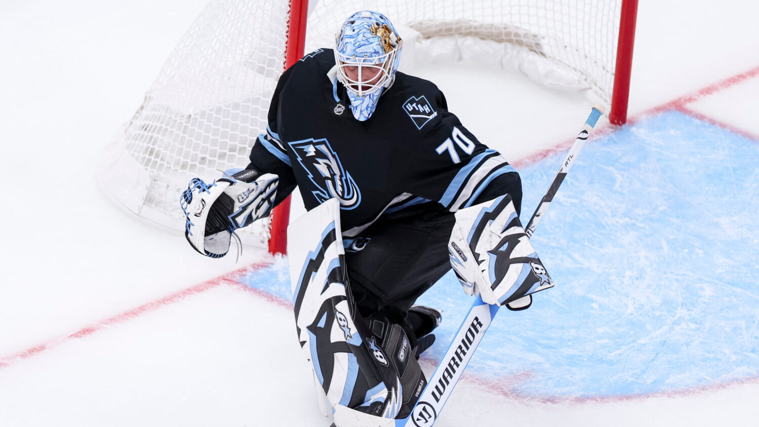 Utah Mammoth Calgary Flames Home Opener Karel Vejmelka...