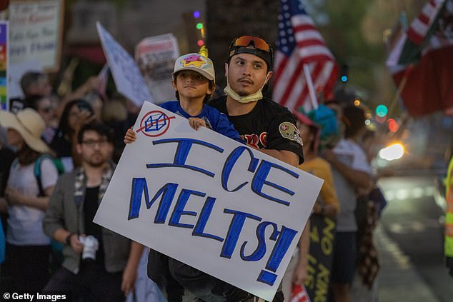 A Pew Research Center poll found 72 percent of Republicans had a favorable view of ICE, while 13 percent Democrats approved of the agency tasked with Trump's immigration crackdown